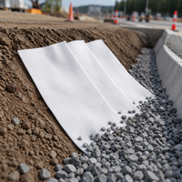 Géomembrane composite de haute qualité avec géotextile non tissé imperméable