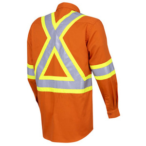 売れ筋高視認性リフレクター安全作業シャツ難燃性スウェットシャツFRC服 - Product Image 4