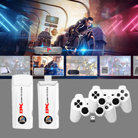 Console de jeu portable X6 PRO Game Stick TV prenant en charge les formats PSP/GB/SFC/FC/GBC/MD/CPS, résolution 8K, sans fil 2,4 GHz, 64 Go de jeux