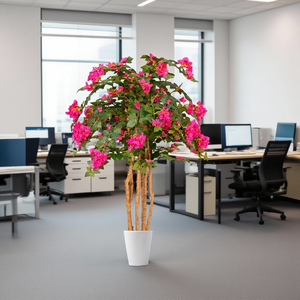 Árbol de <span class=keywords><strong>Rododendro</strong></span> Artificial Realista de 150 cm, Resistente a los Rayos UV, Sin Decoloración, Planta de Flores Hecha a Mano para Decoración de Hoteles, Centros Comerciales y Hogares, Venta al Por Mayor - Product Image 4