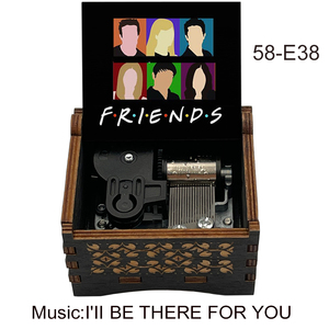 Friends TV Show Cajas de música de madera <span class=keywords><strong>Estaré</strong></span> <span class=keywords><strong>allí</strong></span> para ti Amigos musicales Cumpleaños Oficina en casa Regalo decorativo - Product Image 3