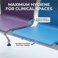 Sistema de Asientos Modular Integrado, Banco de Espera Personalizable para Pacientes, para Proyectos de Infraestructura Hospitalaria y de Atención Médica