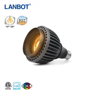 3ctt 알루미늄 Par30 스포트라이트 COB 파 램프 25W E27 Par30 LED 전구 스포트 라이트