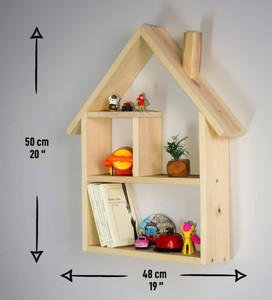 Étagère décorative en forme de maison Montessori pour chambre de bébé, étagère flottante en bois, décoration murale pour chambre d'enfant - Product Image 4
