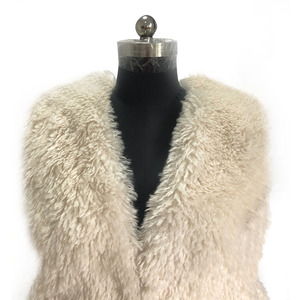 Manteau en <span class=keywords><strong>fausse</strong></span> <span class=keywords><strong>fourrure</strong></span> d'hiver personnalisé, blanc, fait main, sans manches, pour femmes - Product Image 4