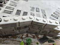 Moule à blocs Lego pour le béton, acier robuste, forme de bloc de béton, mur à empilage sec, taille personnalisée 3-4 pouces