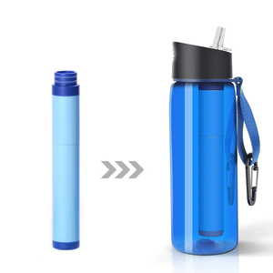 <span class=keywords><strong>Bouteille</strong></span> en plastique directe de survie de camping en plein air portable écologique sans Bpa <span class=keywords><strong>charbon</strong></span> de carbone filtre à eau potable alcaline - Product Image 3