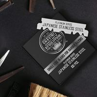 Lames de rasoir à bord unique en platine de qualité supérieure, 100 unités, pour rasoirs de barbier professionnels et autres poignées de rasoir à bord unique