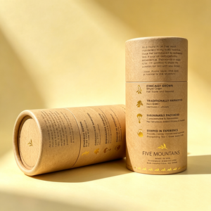 Boîte cylindrique en papier écologique, alimentaire, multi-tailles, pour biscuits, chocolat, noix, snacks, thé, avec logo personnalisé. - Product Image 2