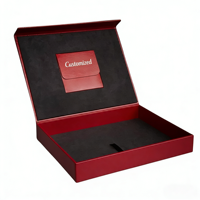Boîte cadeau de luxe à fermeture magnétique avec doublure en velours, emballage rigide personnalisé avec logo pour bijoux, parfums, électronique