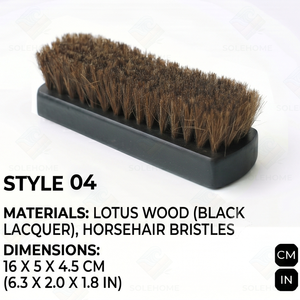 Brosse à chapeau en bois brun à poils doux en crin de cheval, ensemble écologique pour chapeaux Fedora en laine, manteaux en cachemire, costumes, casquettes, anti-poussière et anti-bouloches - Product Image 2