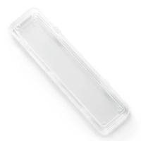 Boîtier à membrane de collection de montres de 30cm de long, boîte de voyage pour bijoux en plastique avec logo personnalisé