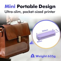 Imprimante thermique portable A4 pour étudiants et travailleurs à distance, vente en gros avec options d'interface linguistique personnalisées, imprimante thermique USB LAN