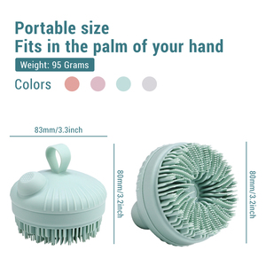 Custom Design <b>Bathroom</b> <b>Accessories</b> Reusable Silicone Soft Bath Brushes with Refill Design for Body Wash - Product Image 6