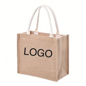Bolsas de Compra de Yute Personalizadas Baratas |   Regalos Promocionales de Bajo Costo para Exposiciones |   Precio de Fábrica para Pedidos al por Mayor - Product Image 1