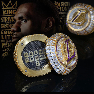 Bagues de tournoi de basketball personnalisées de qualité supérieure, en or et en <span class=keywords><strong>platine</strong></span>, bijoux pour hommes - Product Image 5
