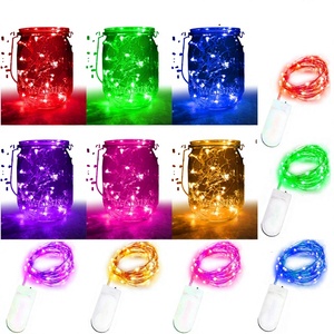 ไฟประดับ LED สายทองแดง YN Starlight มาตรฐาน IP44 หลายสี ใช้แบตเตอรี่แบบกระดุม สำหรับตกแต่งภายในและภายนอกอาคาร เหมาะสำหรับงานปาร์ตี้คริสต์มาส ให้แสงโทนอุ่น - Product Image 2