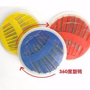 Round Needle Box Hand Sewing Embroidery Needles Steel <b>Wire</b> 10 Needles Disc Storage DIY <b>Craft</b> Supplies - Product Image 2