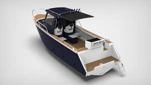 Yacht sportif en aluminium de 7,5 m (25 pieds) avec coque traversable, moteur hors-bord, <span class=keywords><strong>bateau</strong></span> de pêche et de loisirs à vendre - Product Image 2
