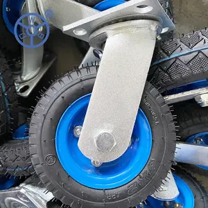 Черные/красные/синие резиновые колеса 8 дюймов 10 дюймов надувные колеса пневматические шины