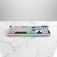 Clavier de jeu mécanique filaire à membrane K511 OEM avec logo personnalisé, 101 touches, rétroéclairage LED, avec bouton pour PC portable