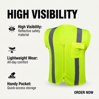 Gilet de sécurité routière à haute visibilité, réfléchissant, tactique, pour adultes