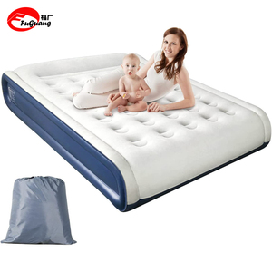 Custom comfort double air mattress with built-in pump 3-minute Double air mattress with pillow for camping family trips outdoors