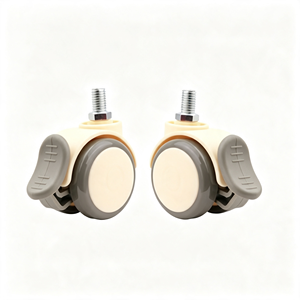 Ruedas Médicas Silenciosas, Juego de 4 Ruedas Giratorias de Goma con Freno para Cama, Carro, Silla de Ruedas - Product Image 3