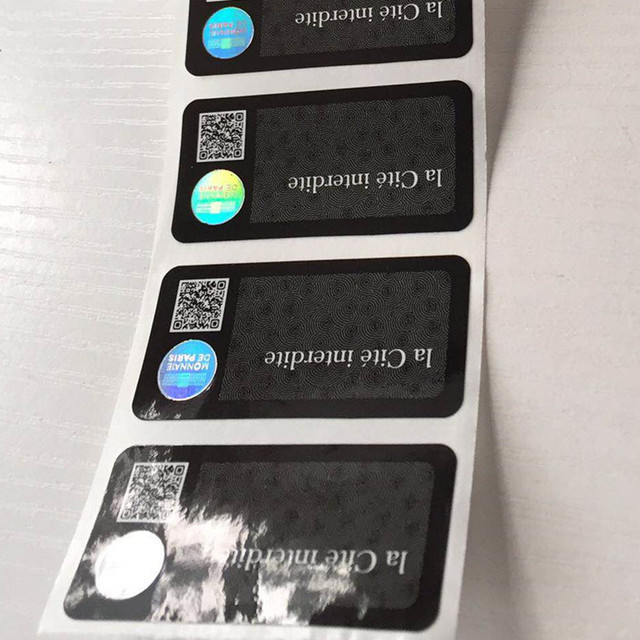 High Quality 3d Anticounterfeiting Hologram Strip Label Tamper Proof Security Hologram Strip Label
