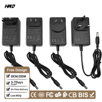 Adaptador de Corriente CA/CC de 12V, Adaptador de Alimentación Conmutada de 5V, 6V, 9V, 12V, 15V, 18V, 24V, 0.5A, 1A, 1.5A, 2A, 2.5A, 3A, Adaptador de Alimentación Conmutada de 12v 2a