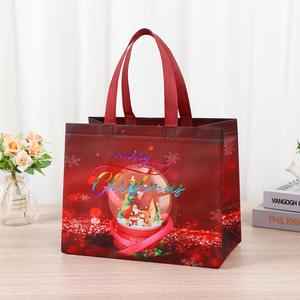 Borse per la spesa in tessuto Non tessuto di natale alla rinfusa Eco Friendly riutilizzabile per fare la spesa regalo per feste - Product Image 5