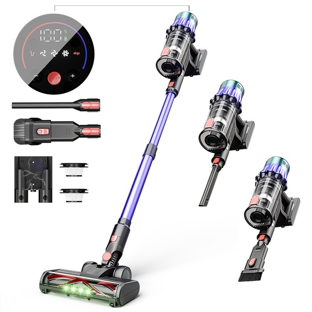 Versatile Lightweight Handheld Vacuum Cleaner High Power 35000Pa Portable with Large Suction Bagless Handheld Vacuum Cleaner