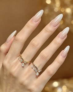 Xinfly Women's 18K Gold <b>Ring</b> with Lab Diamond <b>Fine</b> <b>Ring</b> Luxury Jewelry for Women - Product Image 3