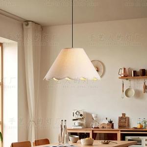 Lampe suspendue de style Zen japonais, ronde blanche, LED E27, pour salle de thé, chambre à coucher, café - Product Image 1