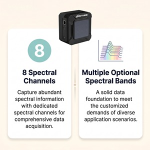 Telecamera Multispettrale a 8 Bande (7 Spettrali + RGB) 1440*1080 CMOS con Global Shutter per Monitoraggio Agricolo ed Ambientale tramite UAV - Product Image 5