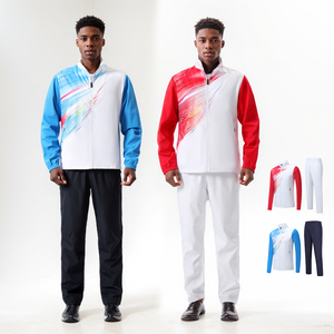 Conjuntos de ropa deportiva personalizables OEM Traje de correr con cremallera completa con malla de tacto suave y estilo ajustado - Product Image 4