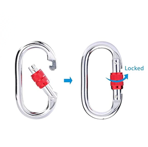 Mousqueton de type ovale avec mousqueton de sécurité à vis - Product Image 4