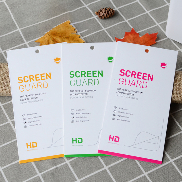 Eco-Friendly Cell Phone Tempered Glass Screen Protector Packaging Box (Paperboard) for Mobile Phone Accessories