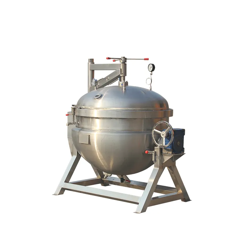 China Factory Supply Industrial Electric/gas Cookers Meat Pressure Cooking Kettle