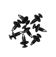 Nouveaux clips de fixation pour voiture en plastique noir de type vis, attaches pour garnitures de carrosserie, tête de 10 mm, base de 15,7 mm, tige de 17,5 mm, rivets pour panneaux de véhicule
