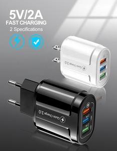 3 caricabatterie USB Quick Charge 3.0 caricatore universale per telefono cellulare da parete per iPhone 8 12 adattatore di ricarica rapida Samsung Xiaomi <span class=keywords><strong>18W</strong></span> - Product Image 4