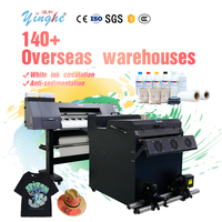Impresora DTF de Alta Resolución Yinghe YH-700 de 600 mm con Cabezal de Impresión XP600 I3200 y Agitador de Polvo Automático para Impresión de Camisetas