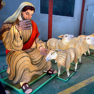 SGL041 عرض خاص موضوع الفوانيس المسيحية فانوس شخصية Jesus مخصصة مع مهرجان فانوس الأغنام - Product Image 4