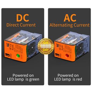 Lanboo รีเลย์ขนาดเล็กและฐาน8pin แรงดันไฟฟ้า12V แรงดันไฟฟ้าขดลวด24VDC แรงดันไฟฟ้าคุณสมบัติป้องกันที่ปิดผนึกทฤษฎีแม่เหล็กไฟฟ้า - Product Image 5