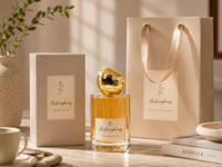 Flacon de parfum cylindrique en verre transparent haut de gamme avec pulvérisateur à pompe, couvercle en galets dorés, 30/50/100 ml, emballage de parfum vide