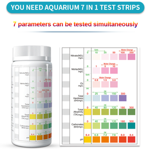 7 في 1 شرائط اختبار حوض أسماك حوض السمك للمياه العذبة و ، حوض السمك - Product Image 6