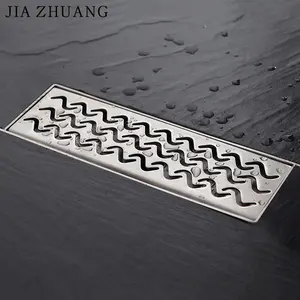 High Quality 30*10cm 304 Stainless Steel Rectangular Linear Shower Types Anti Odor Floor And Drain