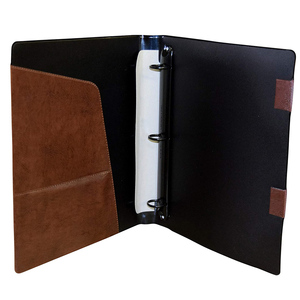 Pochette de présentation personnalisée avec logo de marque, classeur à 3 anneaux de haute qualité pour documents professionnels - Product Image 1