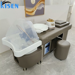 เตียงสระผมแบบนอน ยี่ห้อ Kisen รุ่นยอดนิยม พร้อมอ่างน้ำสำหรับทำสปาและบำบัดด้วยน้ำ - Product Image 1