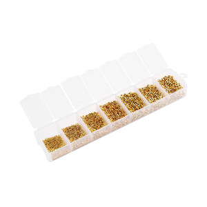 Alloy Spacer <b>Beads</b> <b>Set</b> 2mm 3mm 4mm For Jewelry Making DIY Crafting Accessories Multicolor Plated Beading Supplies - Product Image 2